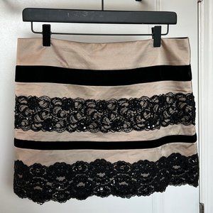 Evening / Holiday Vintage Miniskirt - Nanette Lepore Sz 6 - FREE SHIPPING!